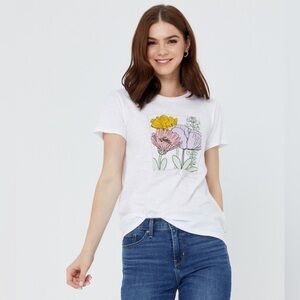 Womens levi floral shirt large